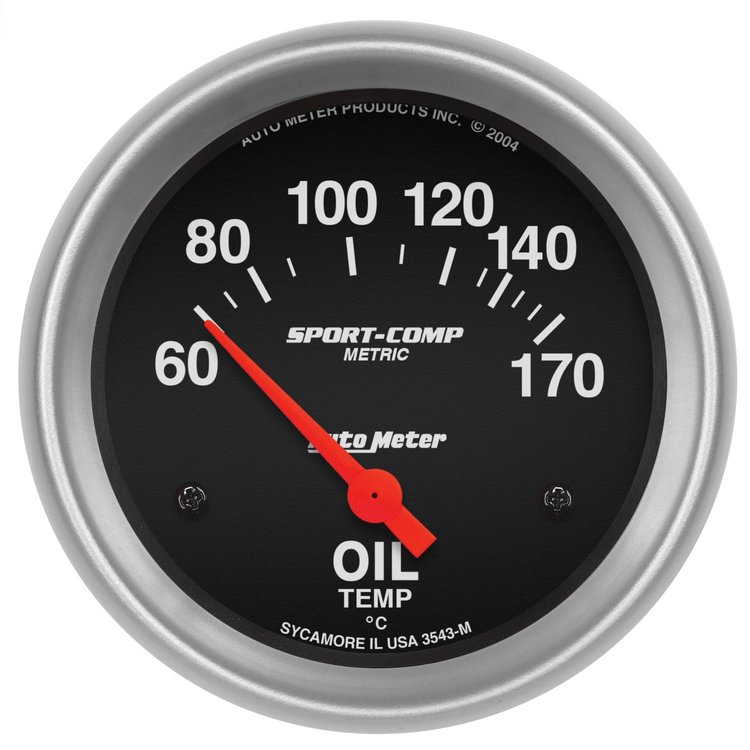 Sport-Comp Oil Temperature Gauge 2-5/8" Electrical