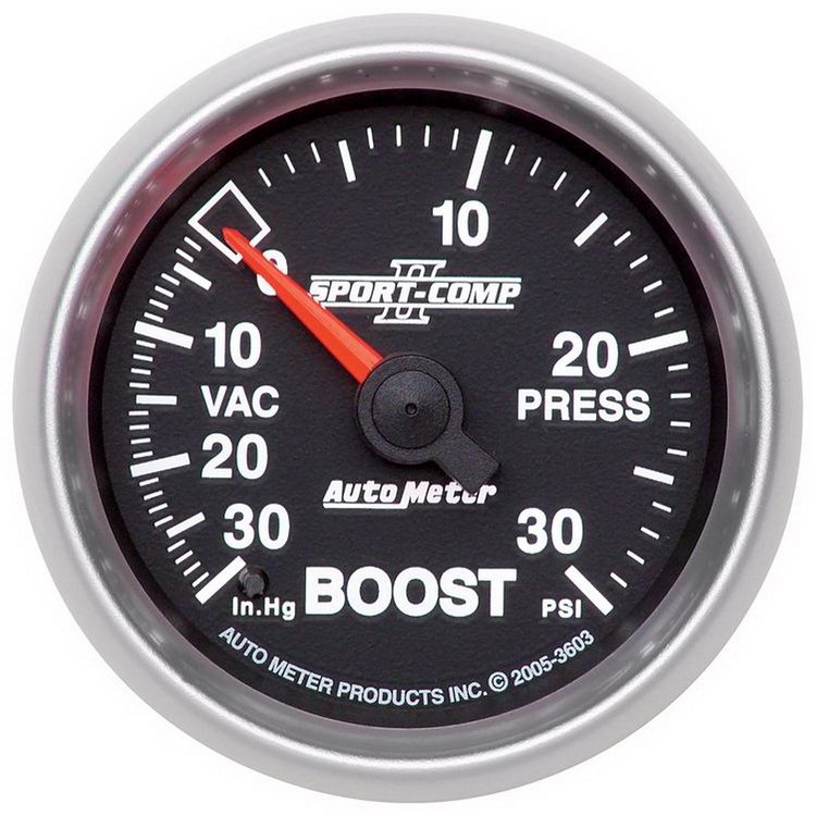 Sport-Comp II Vacuum/Boost Gauge 2-1/16" Mechanical
