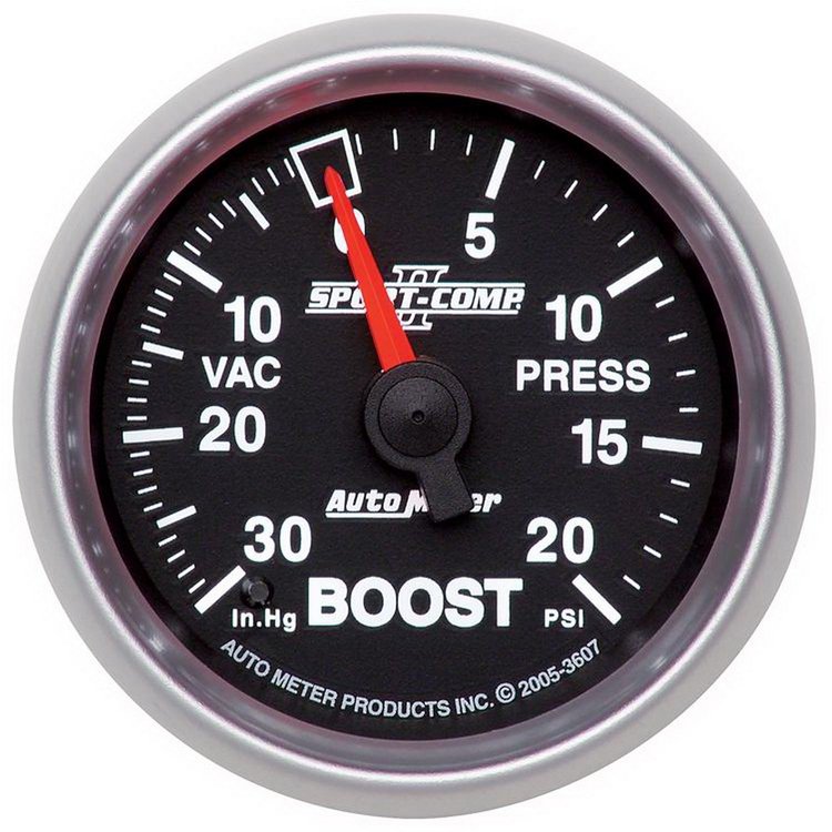 Sport-Comp II Vacuum/Boost Gauge 2-1/16" Mechanical