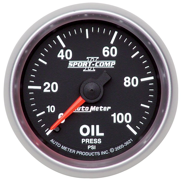 Sport-Comp II Oil Pressure Gauge 2-1/16" Mechanical