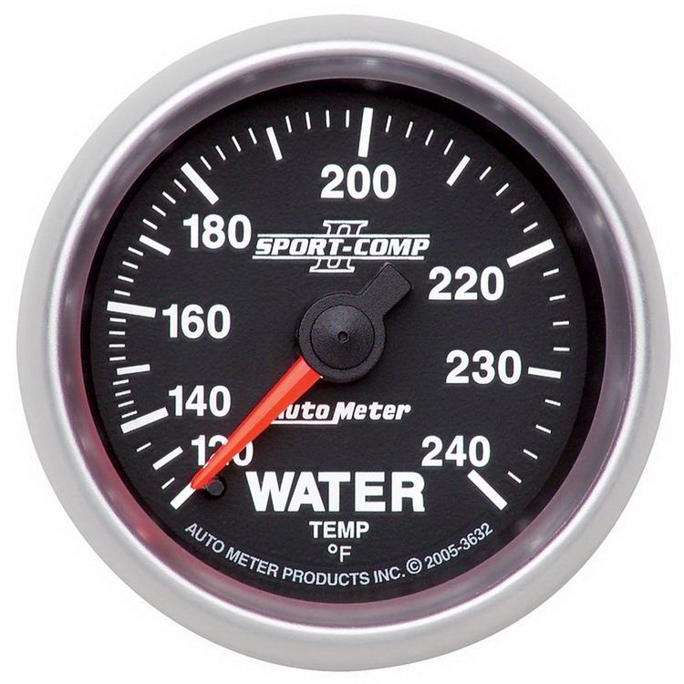 Sport-Comp II Water Temperature Gauge 2-1/16" Mechanical