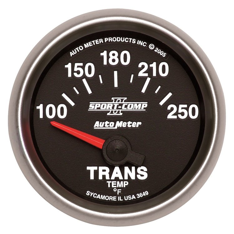 Sport-Comp II Transmission Temperature Gauge 2-1/16" Electrical (Short Sweep)
