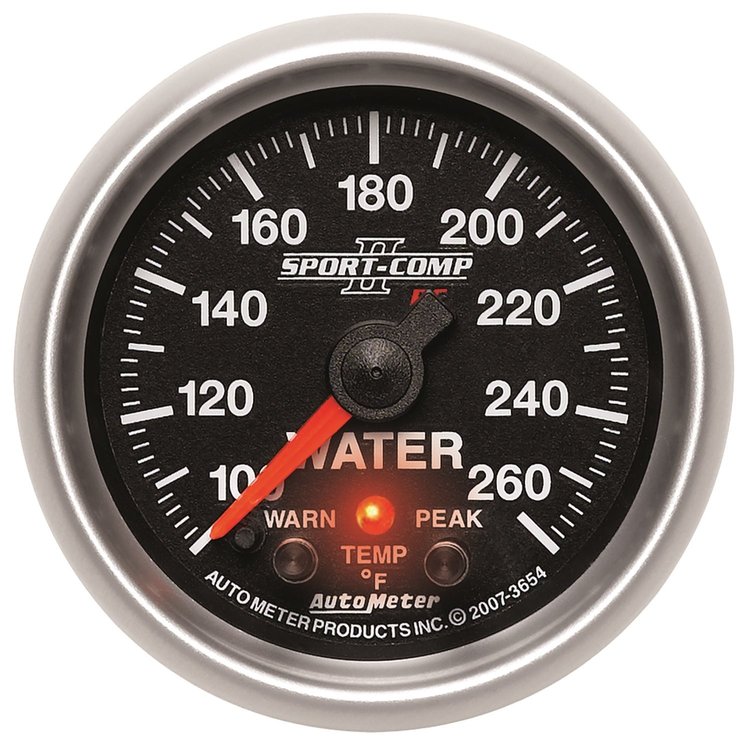 Sport-Comp II Water Temperature Gauge 2-1/16" Electrical (Full Sweep)