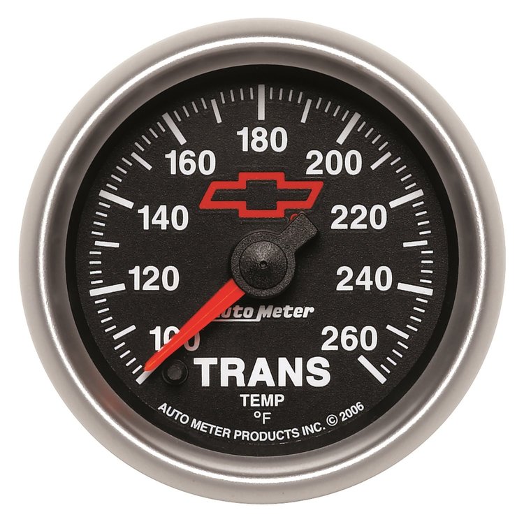 Officially Licensed Chevrolet Performance Transmission Temperature Gauge 2-1/16" Electrical (Full Sweep)