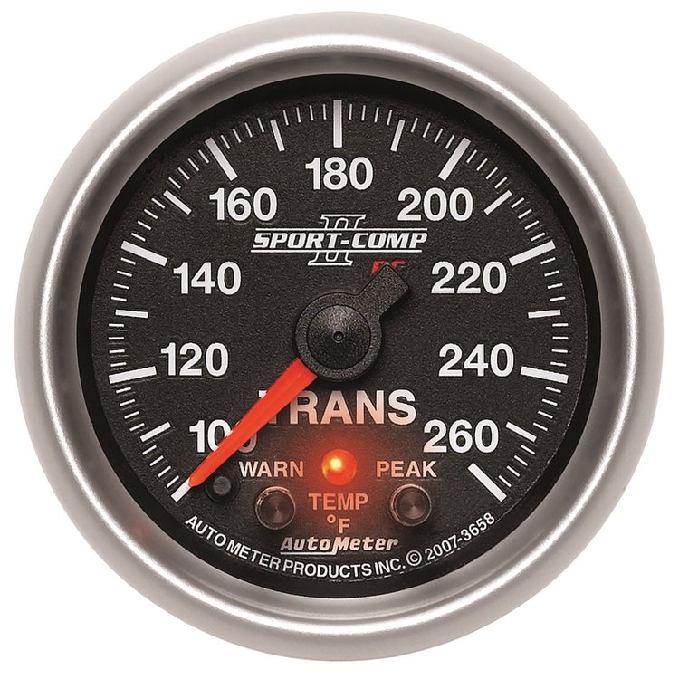 Sport-Comp II Transmission Temperature Gauge 2-1/16" Electrical (Full Sweep)