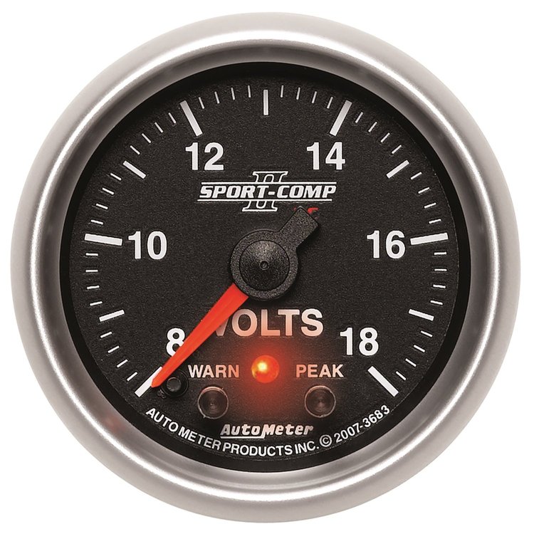 Sport-Comp II Voltmeter 2-1/16" Electrical (Full Sweep)