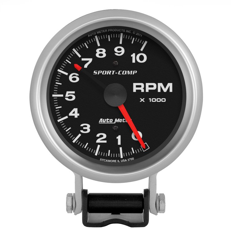 Sport-Comp Pedestal-Mount Tachometer 3-3/4" Electrical