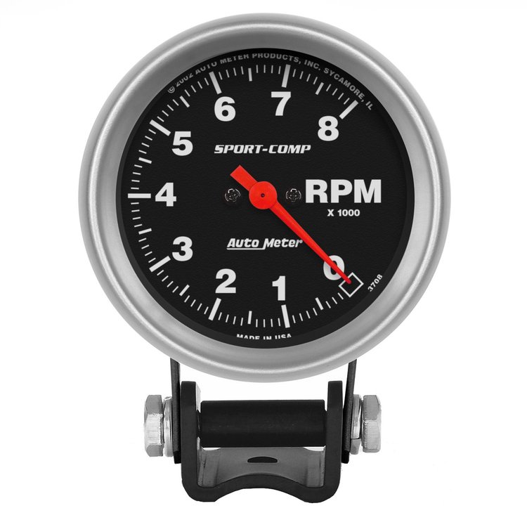 Sport-Comp Pedestal-Mount Tachometer 2-5/8" Electrical