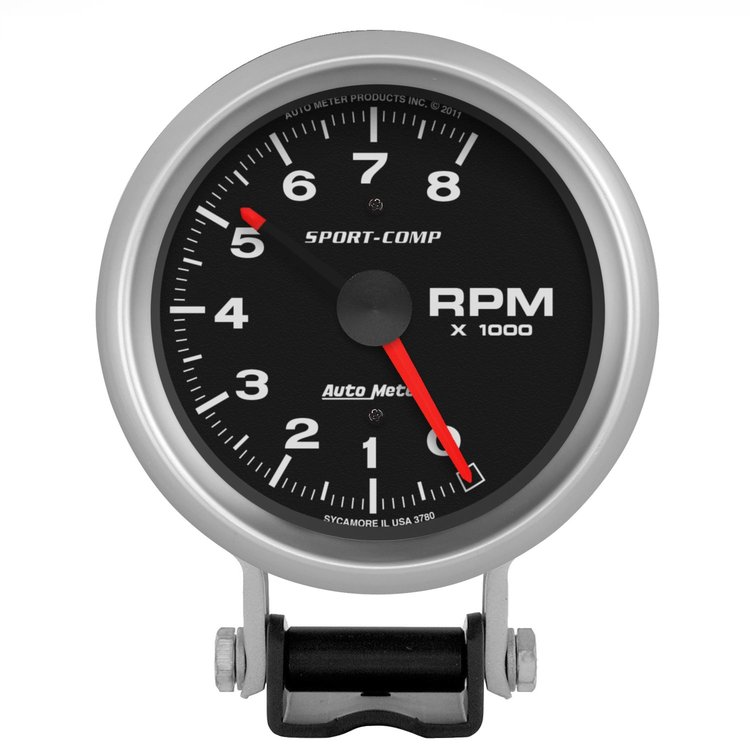 Sport-Comp Pedestal-Mount Tachometer 3-3/4" Electrical