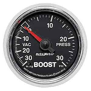 GS Series Vacuum/Boost Gauge 2-1/16", Mechanical
