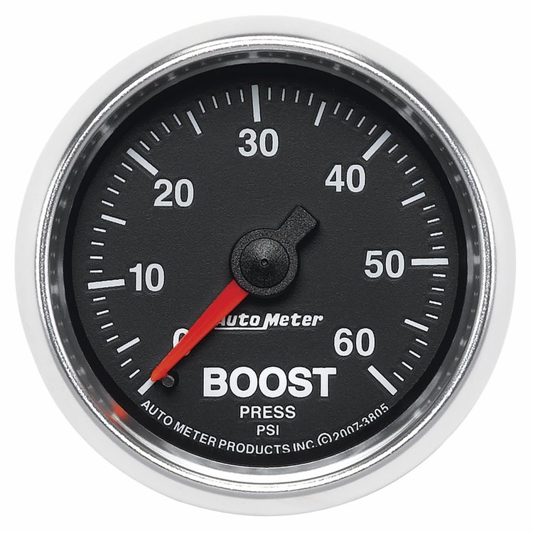 GS Series Boost Gauge 2-1/16", Mechanical