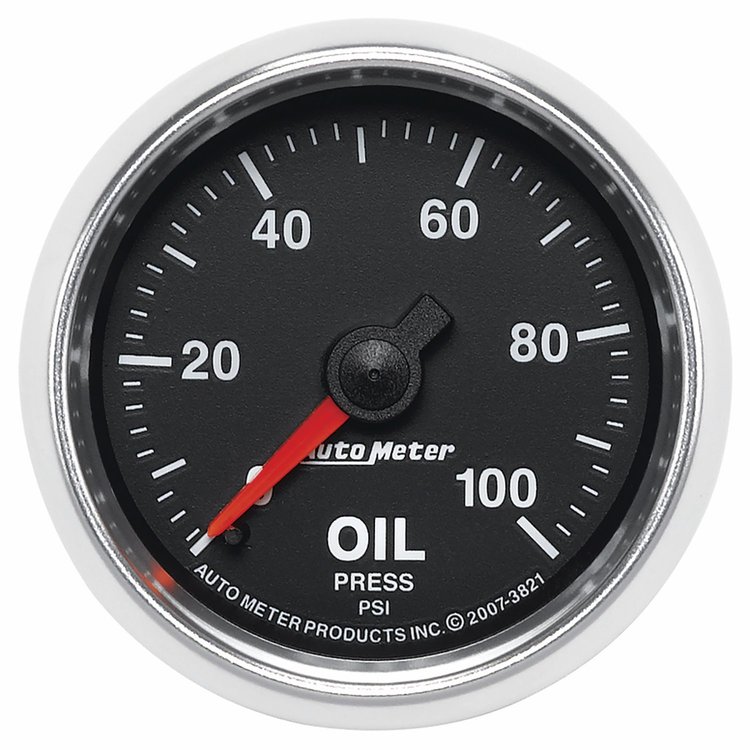 GS Series Oil Pressure Gauge 2-1/16", Mechanical