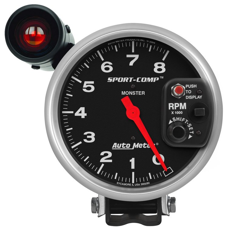 Sport-Comp Pedestal-Mount Tachometer 5" Electrical