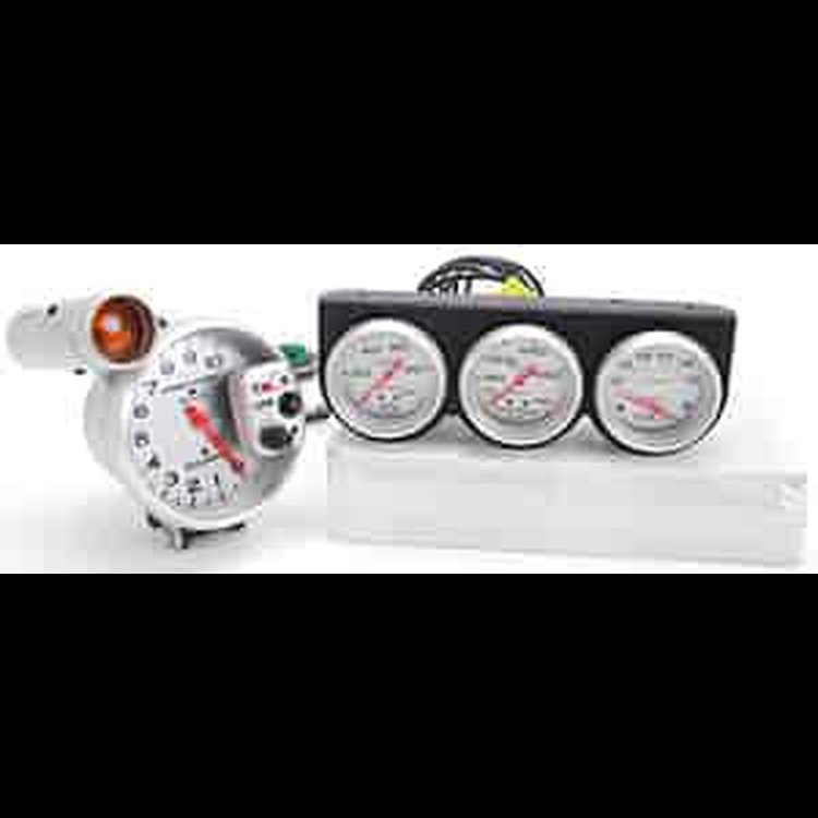 Silver Tachometer 2-5/8" Kit Kit Includes: Auto Meter 5" Silver Tachometer