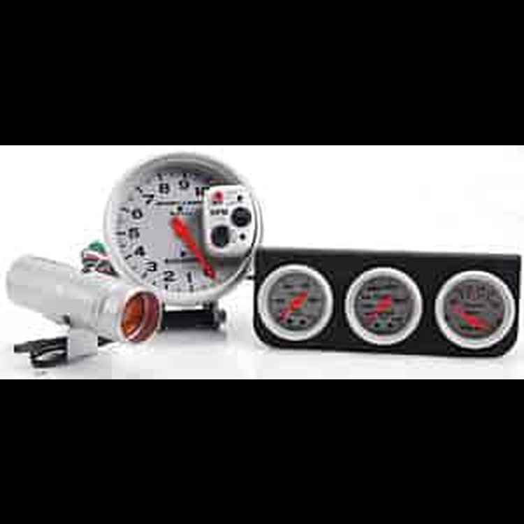 Silver Tachometer 2-1/16" Kit Kit Includes: Auto Meter 5" Silver Tachometer