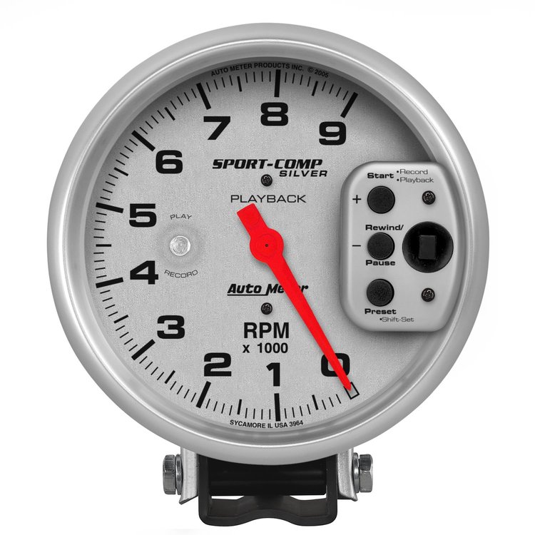Ultra-Lite Single-Range Tachometer 5", pedestal mount