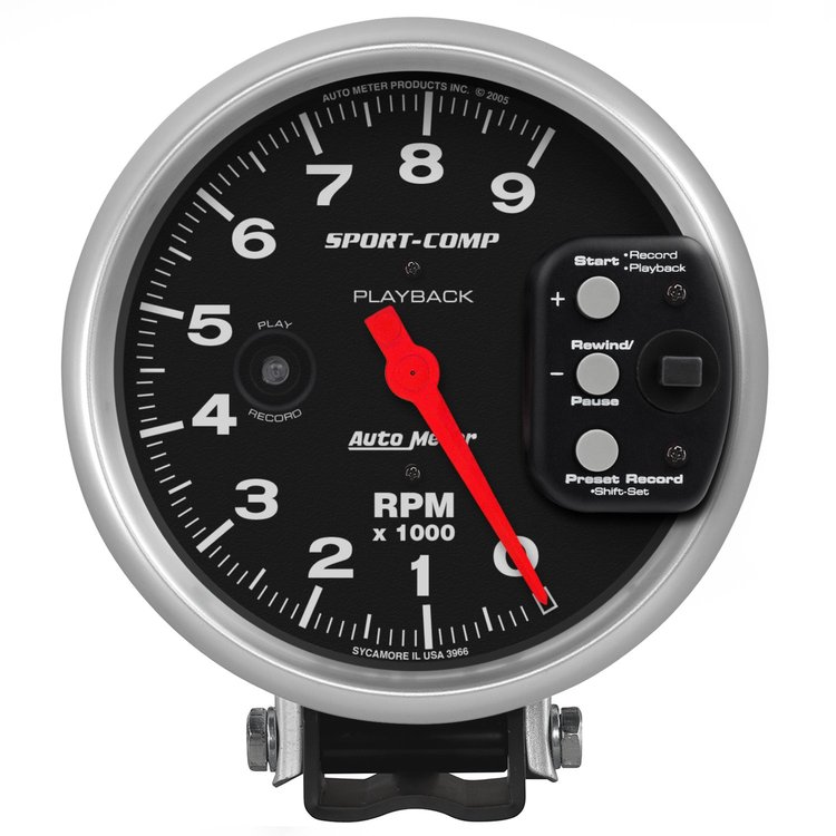 Sport-Comp Pedestal-Mount Tachometer 5" Electrical