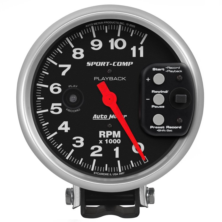 Sport-Comp Pedestal-Mount Tachometer 5" Electrical