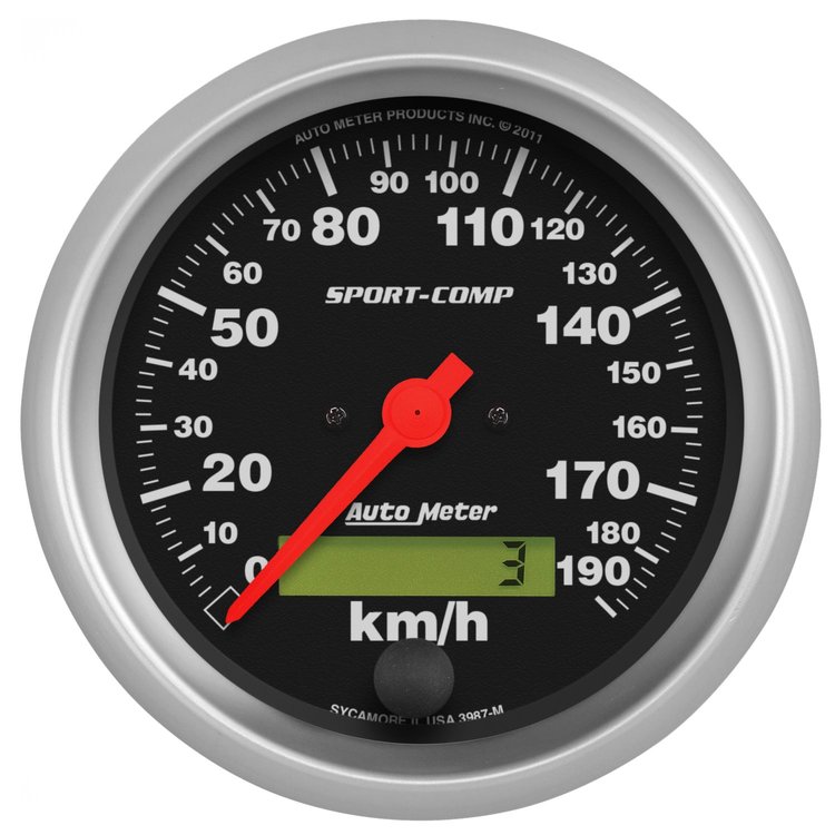 Sport-Comp In-Dash Speedometer 3-3/8" Electrical