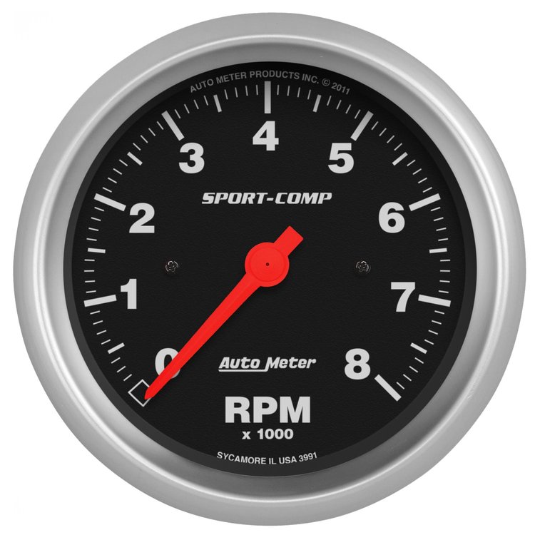 Sport-Comp In-Dash Tachometer 3-3/8" Electrical