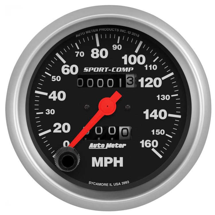 3-3/8 SPEEDO 160 MPH IN
