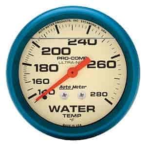 Ultra-Nite Water Temperature Gauge Liquid Filled