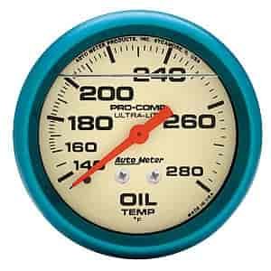 Ultra-Nite Oil Temperature Gauge Liquid Filled