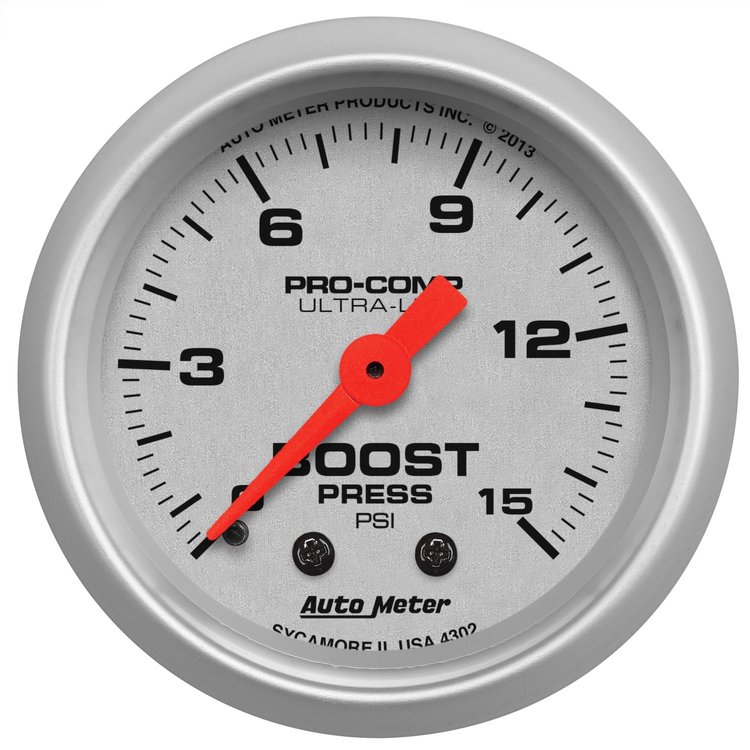 Ultra-Lite Boost Gauge 2-1/16" Mechanical