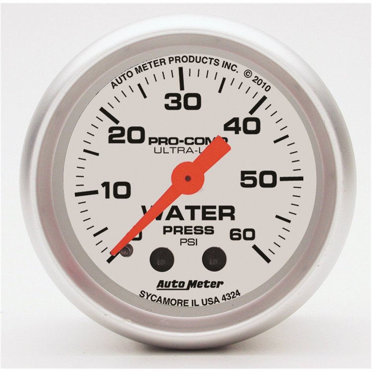 Ultra-Lite Water Pressure Gauge 2-1/16"