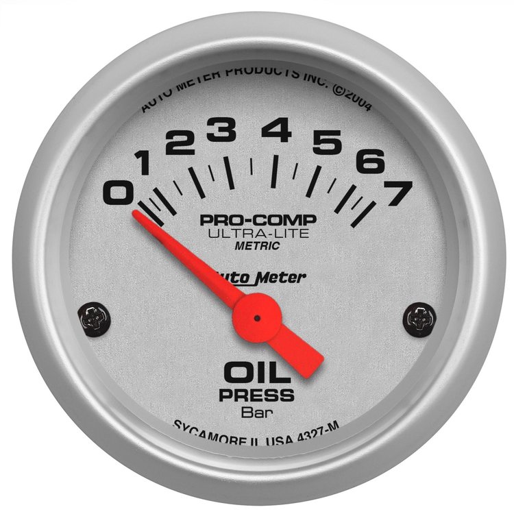 Ultra-Lite Oil Pressure Gauge 2-1/16" electrical