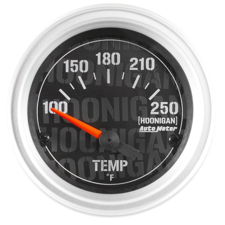 Officially Licensed Hoonigan Water Temperature Gauge 2-1/16" Electrical (Short Sweep)