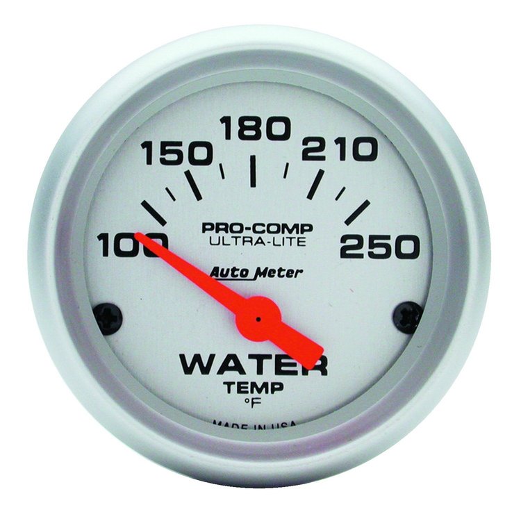 Ultra-Lite Water Temperature Gauge 2-1/16" electrical