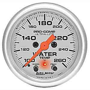 Ultra-Lite Water Temperature Gauge 2-1/16" electrical