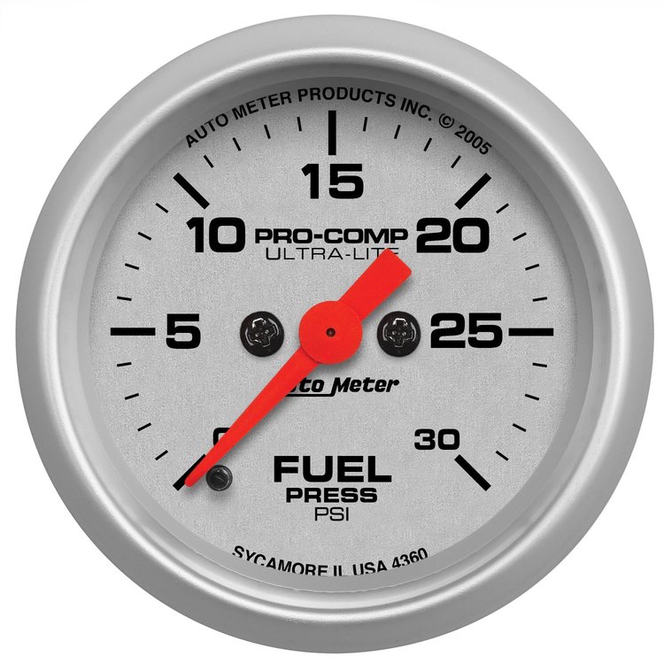 Ultra-Lite Fuel Pressure Gauge 2-1/16" electrical