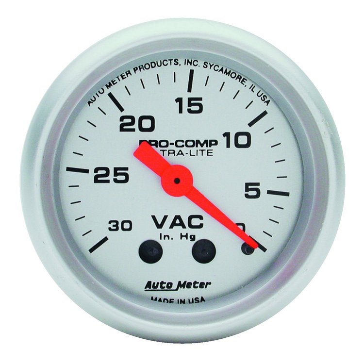 Ultra-Lite Vacuum Gauge 2-1/16" mechanical