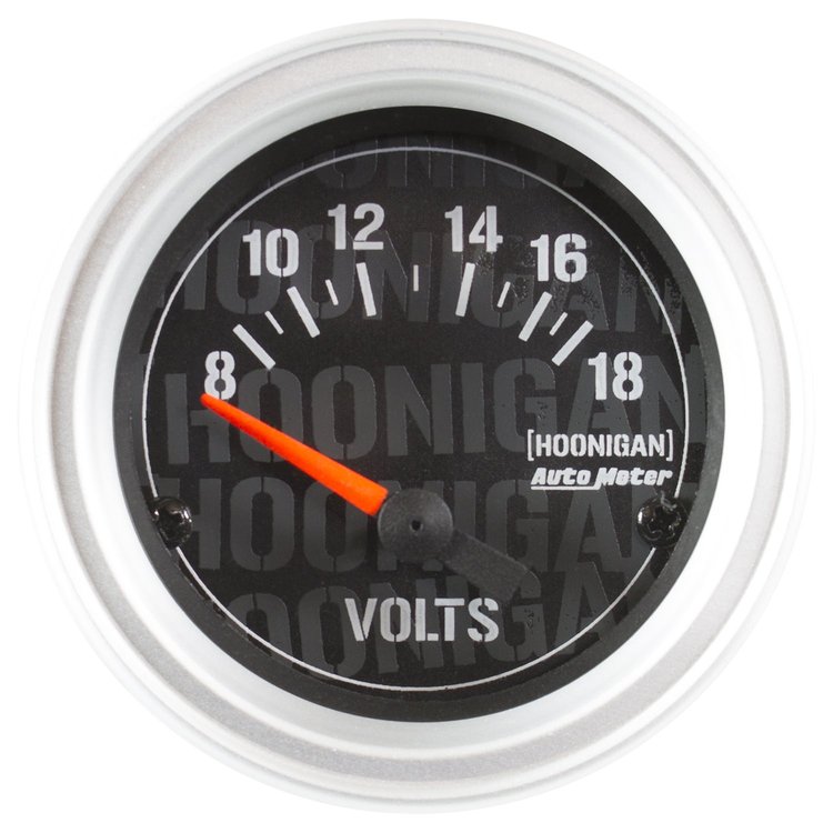 Officially Licensed Hoonigan Voltmeter 2-1/16" Electrical (Short Sweep)