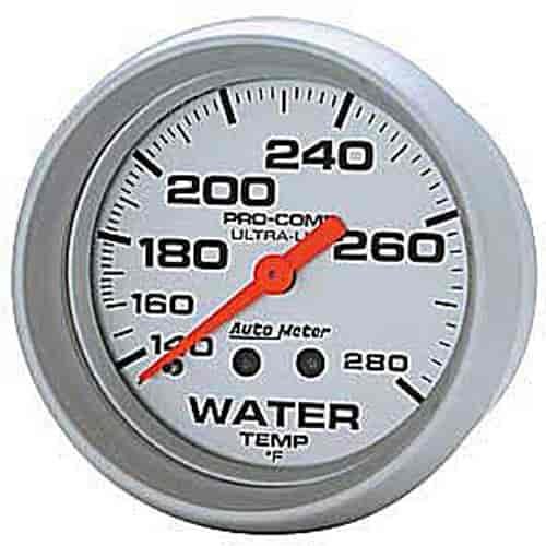 Ultra-Lite Water Temperature Gauge 2-5/8" mechanical