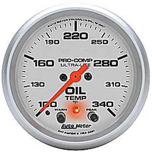 Ultra-Lite Oil Temperature Gauge 2-5/8" electrical