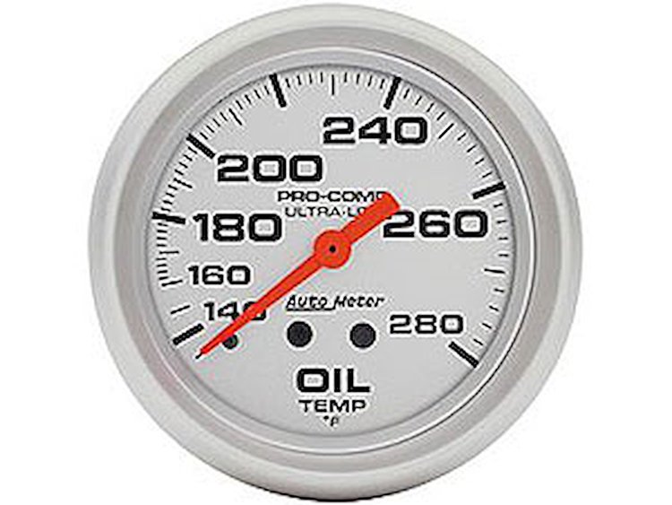 Ultra-Lite Oil Temperature Gauge 2-5/8" mechanical