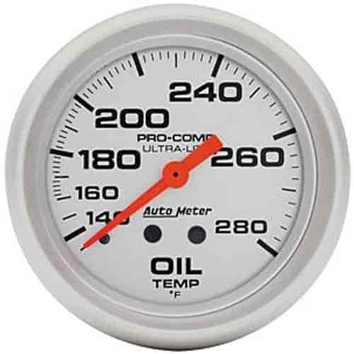 Ultra-Lite Oil Temperature Gauge 2-5/8" mechanical