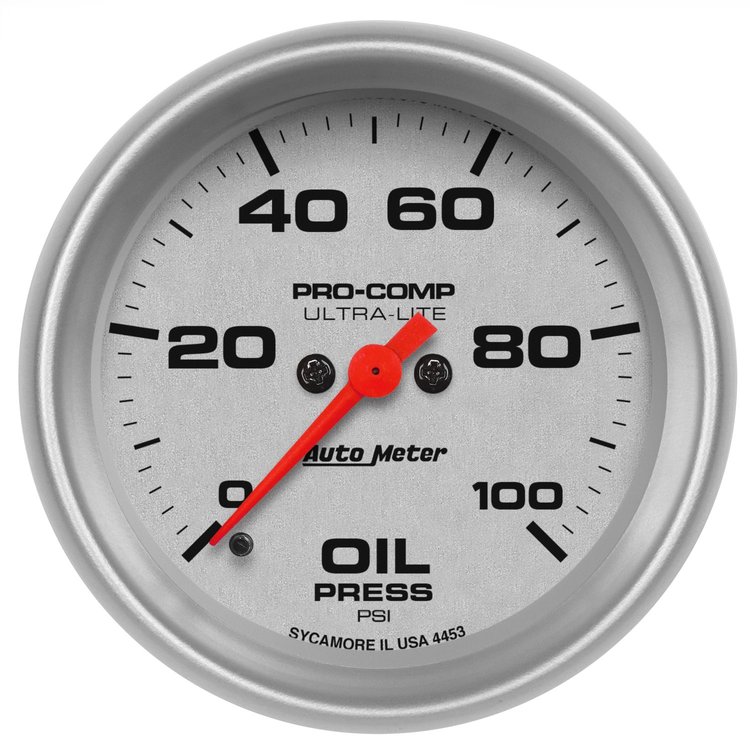 Ultra-Lite Oil Pressure Gauge 2-5/8" full sweep electrical