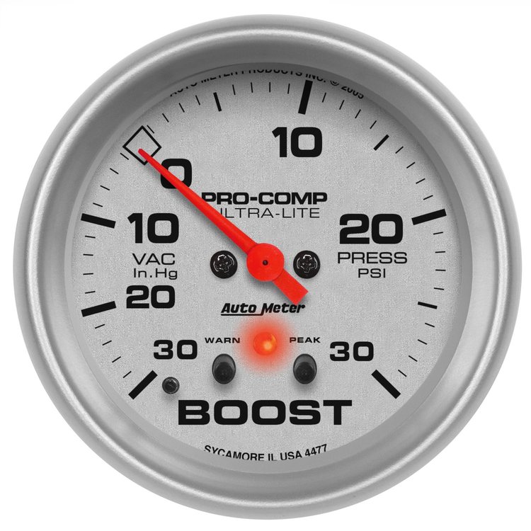 Ultra-Lite Vacuum/Boost Gauge 2-5/8" electrical