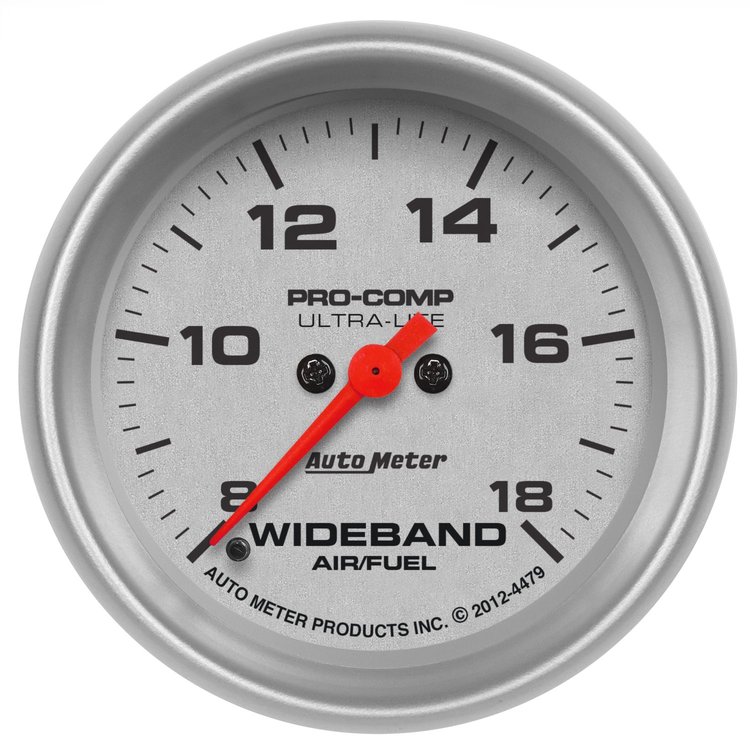 Ultra-Lite Wideband Gauge 2-5/8" full sweep electrical