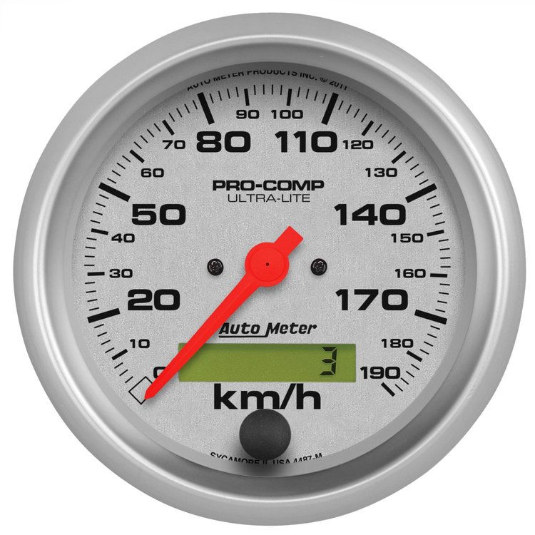 Ultra-Lite In-Dash Speedometer 3-3/8" electrical