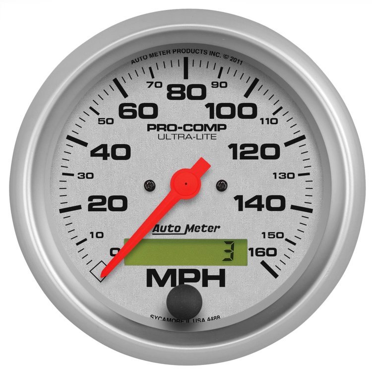 Ultra-Lite In-Dash Speedometer 3-3/8" electrical