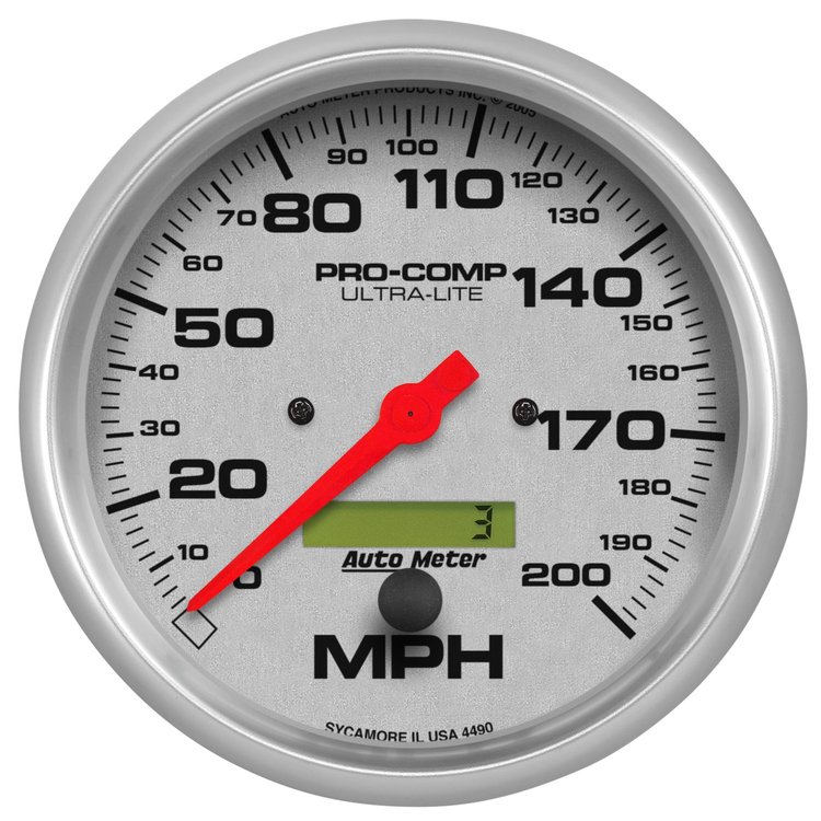 Ultra-Lite In-Dash Speedometer 5" electrical