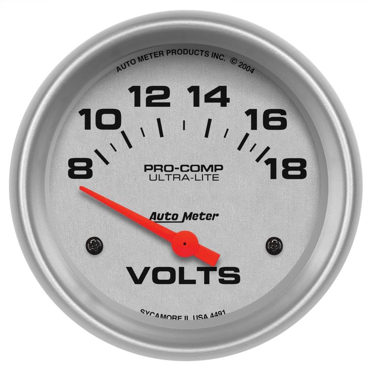 Ultra-Lite Voltmeter 2-5/8" electrical