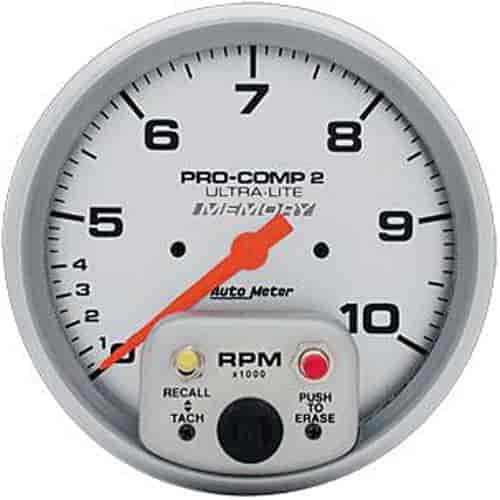 Ultra-Lite Dual-Range Tachometer 5" electrical, in-dash mount