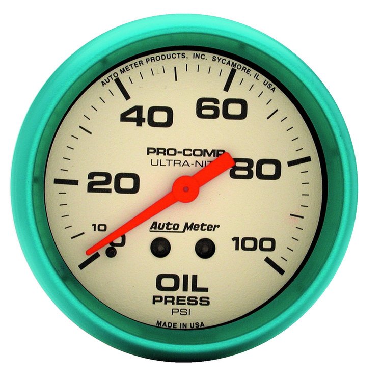 Ultra-Nite Oil Pressure Gauge 2-5/8" mechanical