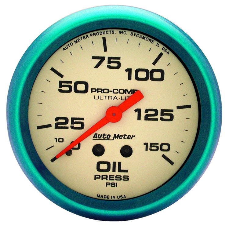 Ultra-Nite Oil Pressure Gauge 2-5/8" mechanical